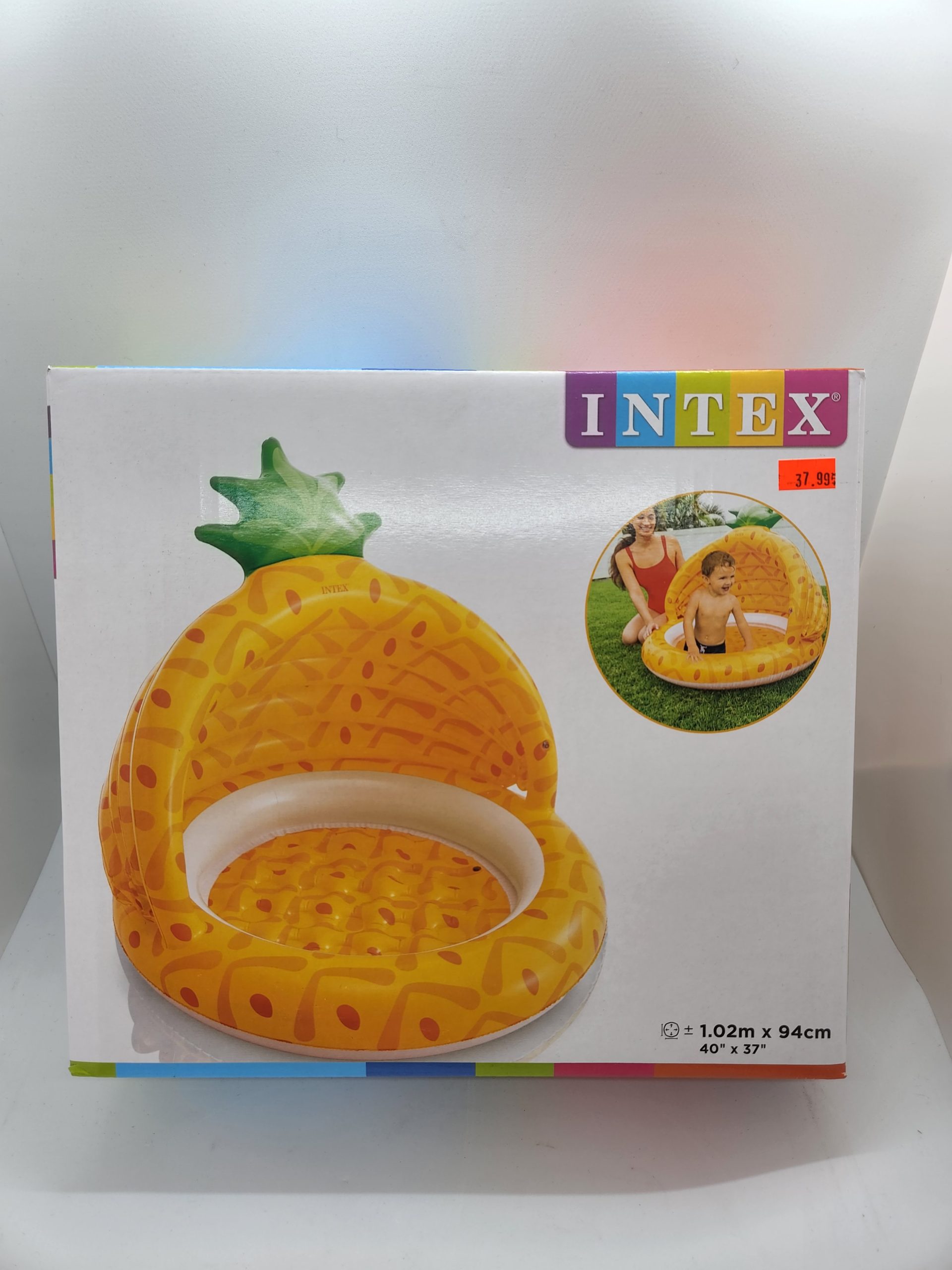 INTEX Matelas gonflable enfant Jaune 1 place - Intex pas cher 